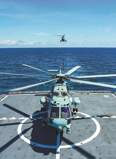 数魅优配 海军某支队开展舰机协同训练